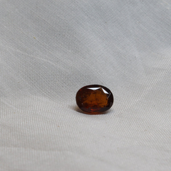Natural Hessonite Garnet/Gomed - 6.05 carats (S0001 - A1)Quality Astrological Loose Gemstonefor Ring & Pendant Gems Jewelry
