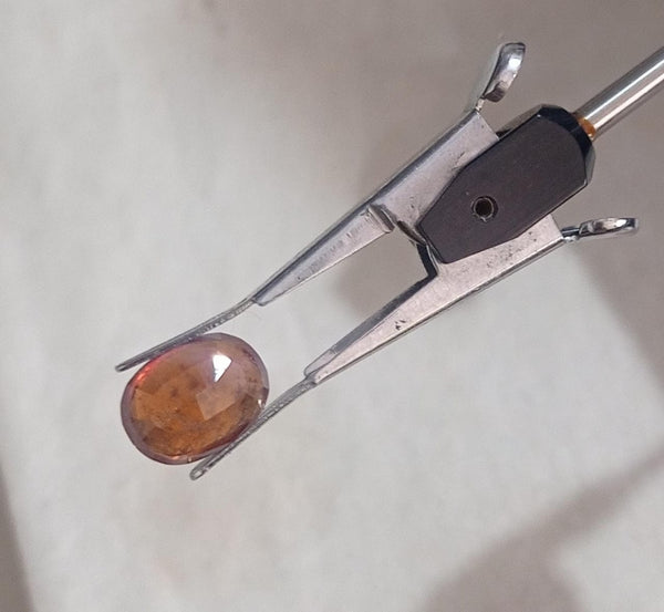 Natural Hessonite Garnet/Gomed - 6.05 carats (S0001 - A1)Quality Astrological Loose Gemstonefor Ring & Pendant Gems Jewelry